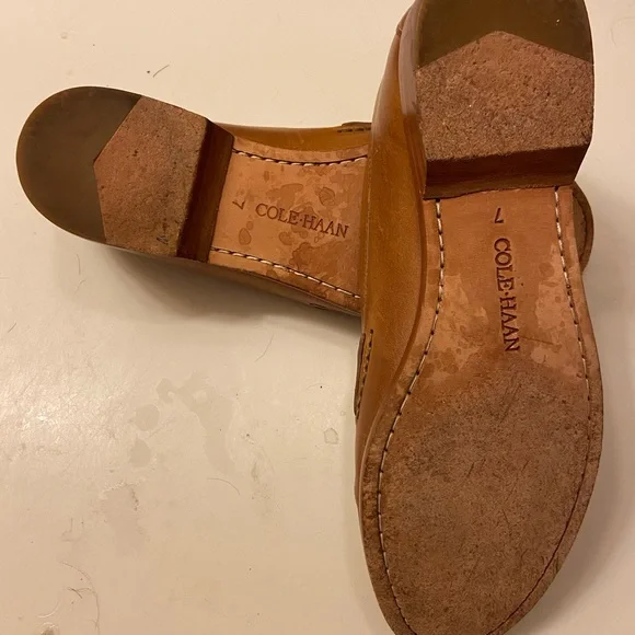 Cole Haan Brown and Cream Loafers - Picture 4 of 6
